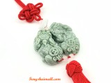 A Pair of High Quality Jade Piyao Tassel
