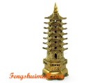 Brass 7-Level Feng Shui Pagoda